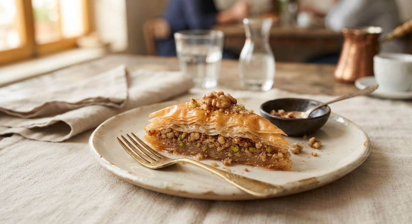 Baklava grec aux noix (Μπακλαβάς καρυδιού)