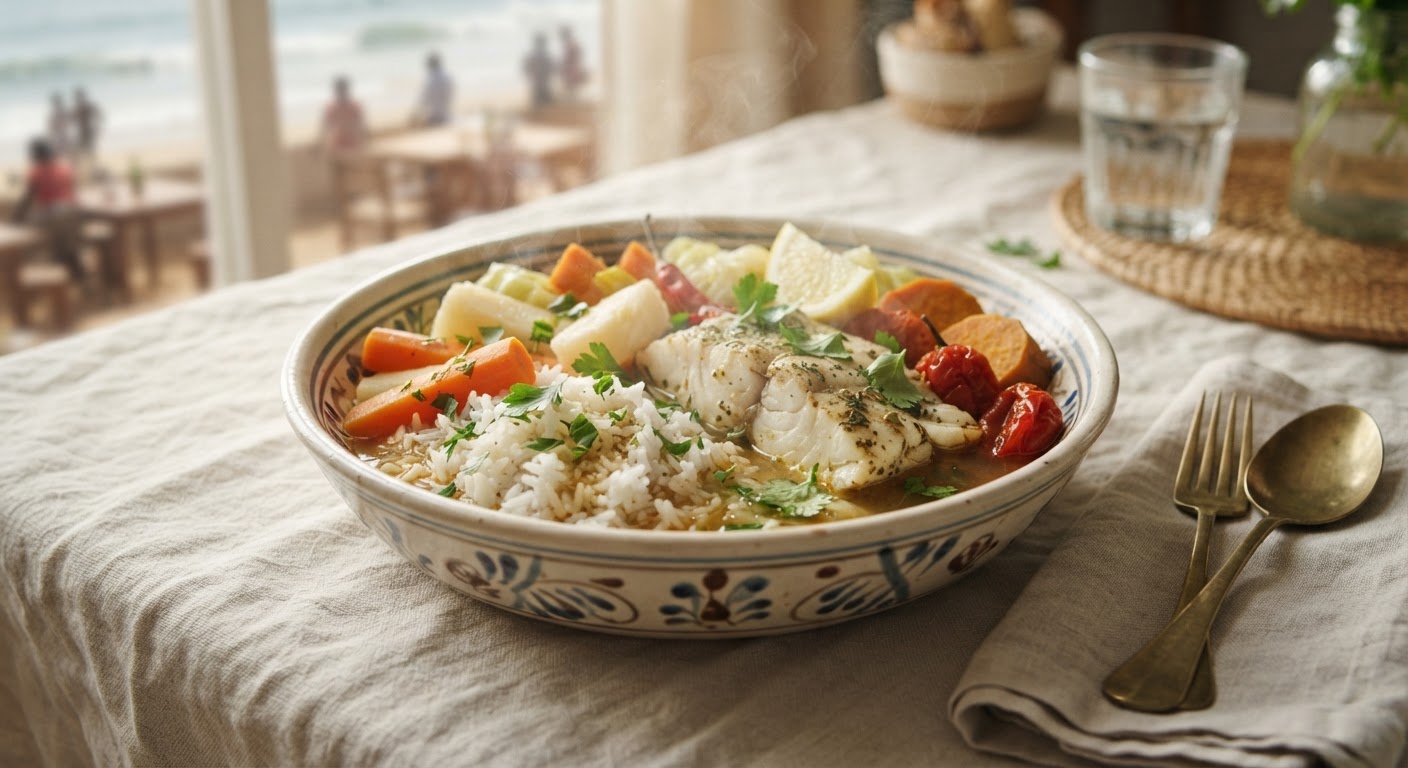 Ceebu Jën Blanc (riz au poisson à la sauce claire)