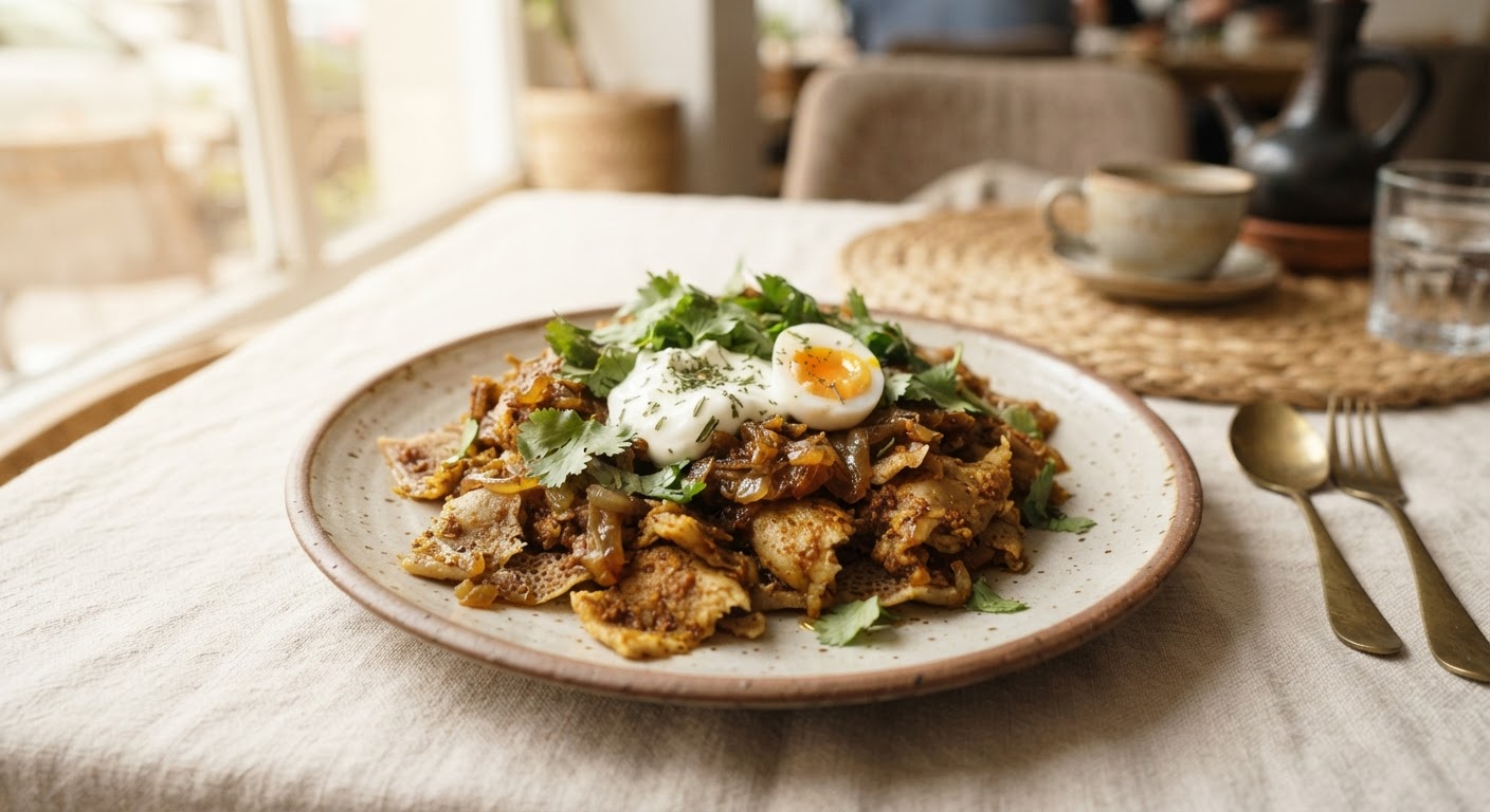 Chechebsa (Crêpe Éthiopienne épicée au Berbéré)
