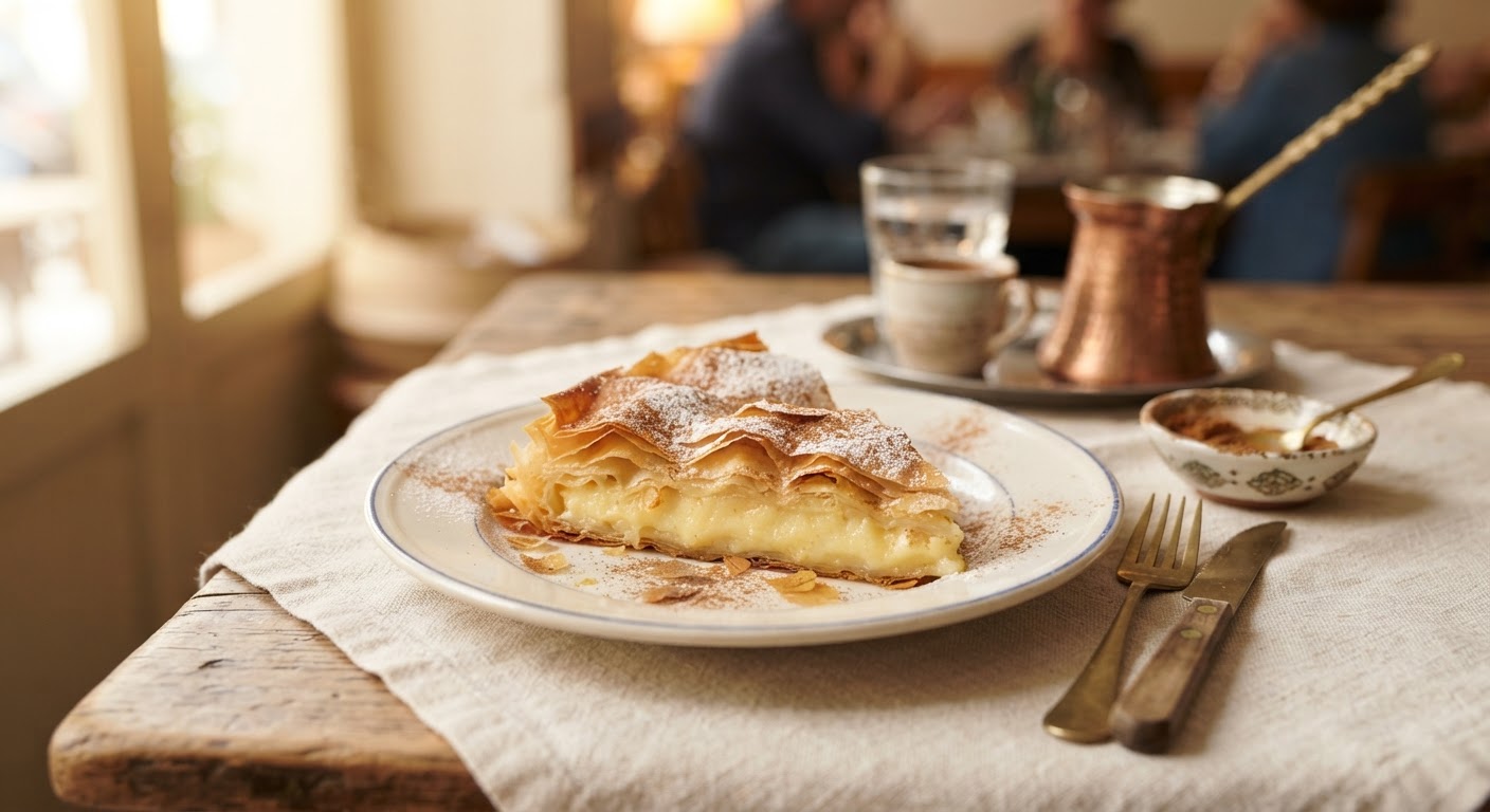 Bougatsa, le feuilleté crémeux du matin