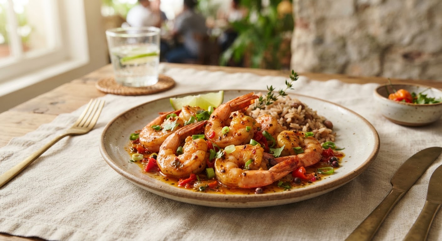 Peppered Shrimp (Crevettes au Piment)